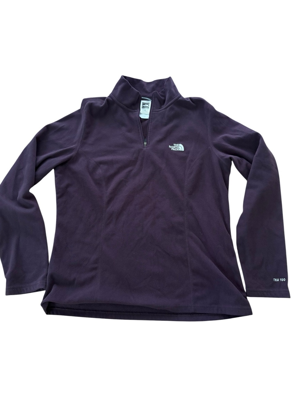 The North Face TKA 100 Glacier 1/4 Zip Fleece Pullover Plum